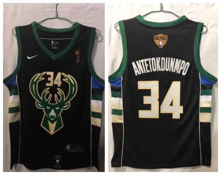 Bucks 34 Giannis Antetokounmpo Black Nike 2021 NBA Finals Champions Swingman Jersey,We sell and wholesale Bucks 34 Giannis Antetokounmpo Black Nike 2021 NBA Finals Champions Swingman Jersey on line form chian!